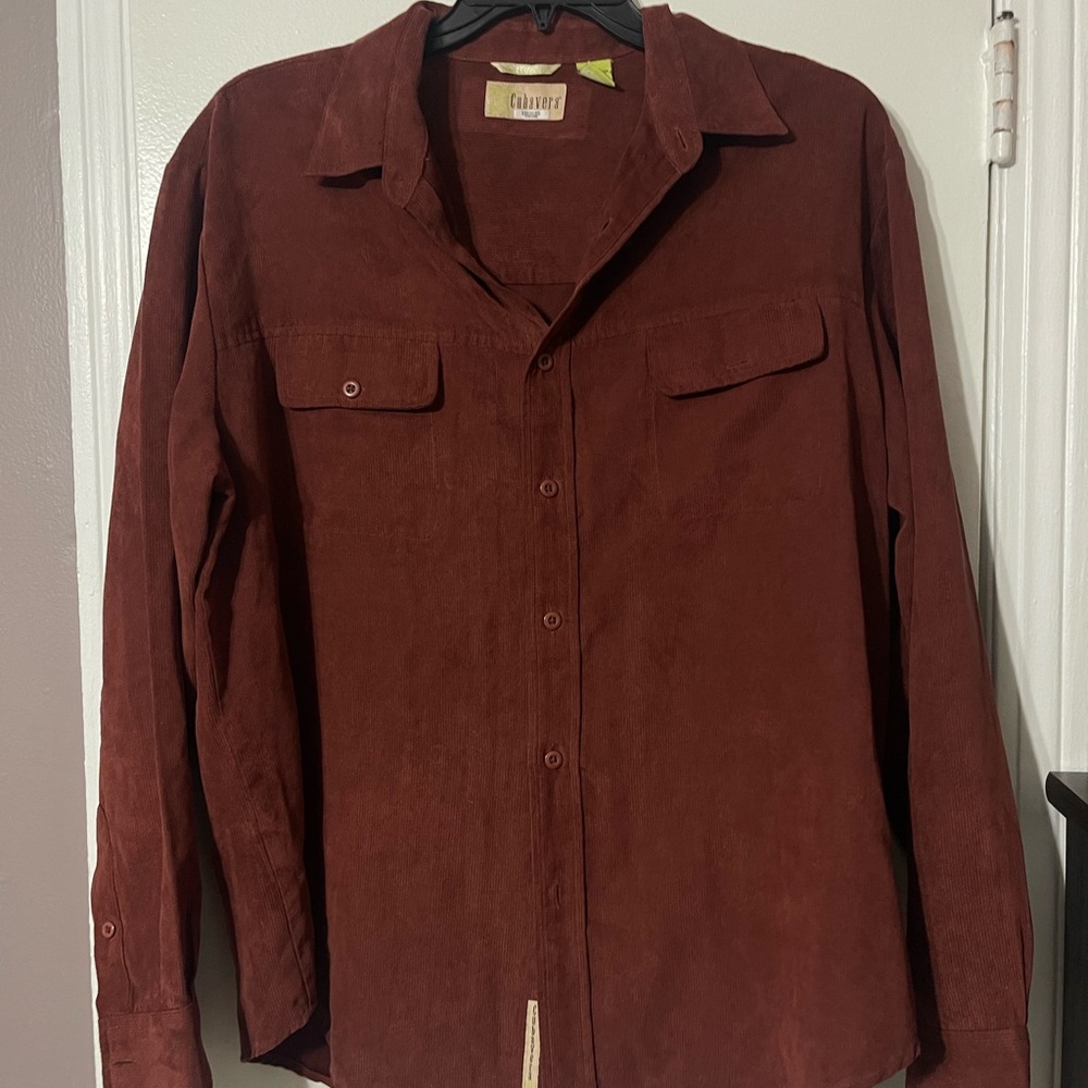 Cubavera Men's Rust Button Down Shirt | XL